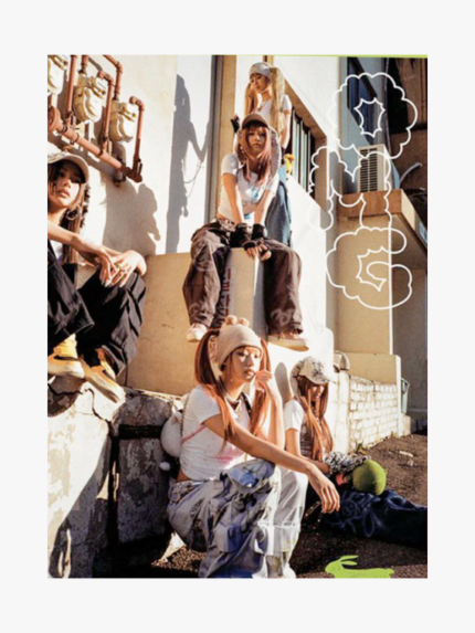 NewJeans OMG Album Message Card Version kpop maroc gomshop