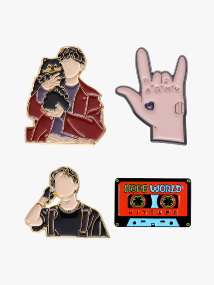 BTS Pin Accessoire Broche Jungkook V JHOPE kpop maroc gomshop